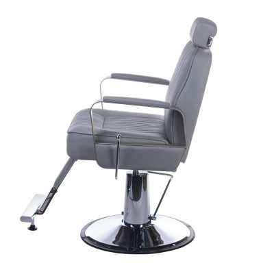 Fotel barberski HOMER BH-31237 Jasny szary -Fotele barberskie- 