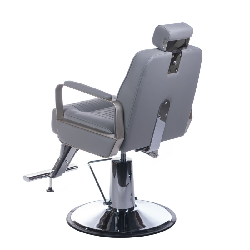 Fotel barberski HOMER BH-31237 Jasny szary -Fotele barberskie- 