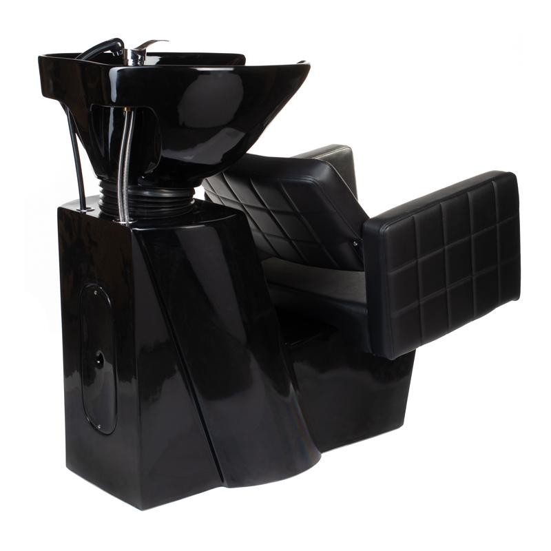 Faux-leather salon shampoo chair