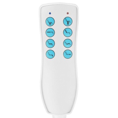 FOTEL KOSMETYCZNY ELEKTR. AZZURRO 869A OBROTOWY 4 SILN. BIAŁY -Fotele kosmetyczne- 