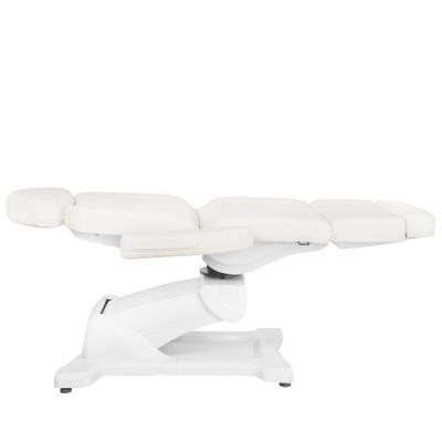 Biały elektryczny fotel do zabiegów kosmetycznych