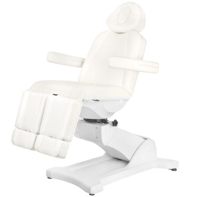 Biały elektryczny fotel do terapii pedicure