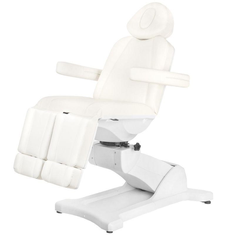 Biały elektryczny fotel do terapii pedicure