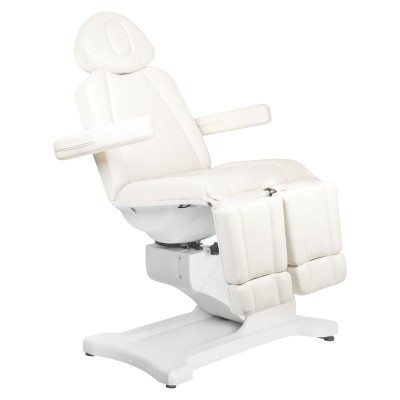 Biały elektryczny fotel do pedicure