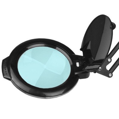 Lampa lupa led Glow Moonlight 8013/6' black ze statywem -Lampy kosmetyczne- 