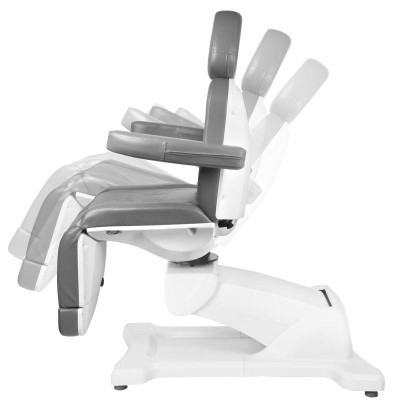 Szary elektryczny fotel do zabiegów kosmetycznych