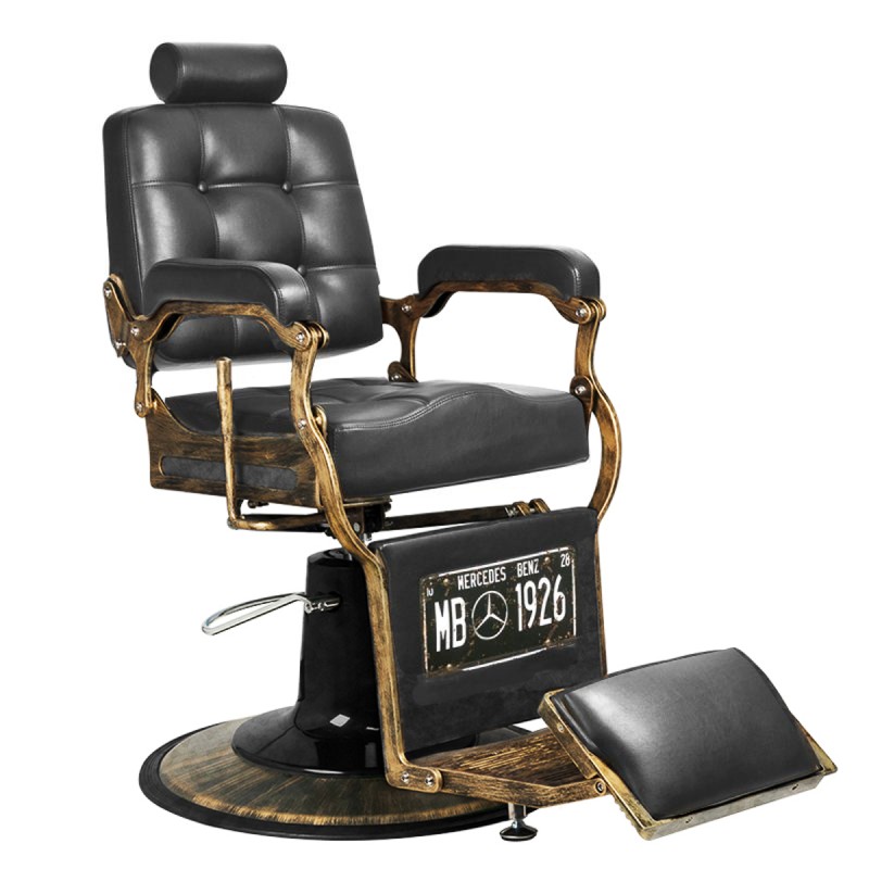 GABBIANO FOTEL BARBERSKI BOSS CZARNY -Fotele barberskie- 