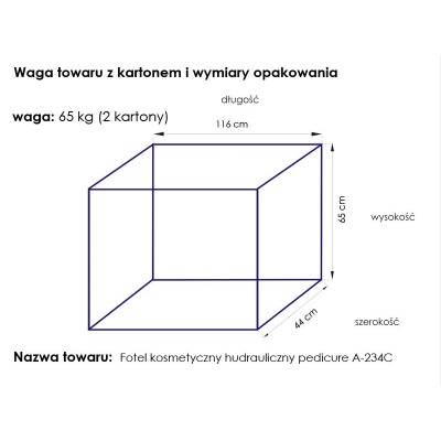 Fotel kosmetyczny hyd. A 234C pedi biały -Fotele kosmetyczne- 
