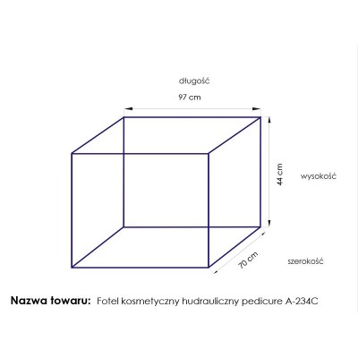 Fotel kosmetyczny hyd. A 234C pedi biały -Fotele kosmetyczne- 