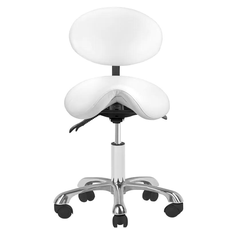 White Estello 1025 cosmetic stool