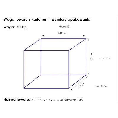 Fotel kosmetyczny elektr. Lux czarny -Fotele kosmetyczne- 
