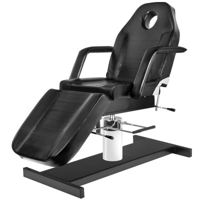 Black hydraulic cosmetic chair