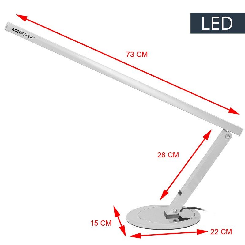 Lampa na biurko Slim led aluminium -Lampy- 
