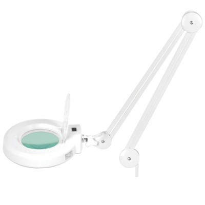 ZESTAW FOTEL 210 + LAMPA LUPA LED S5 + TABORET 302 -Meble kosmetyczne- 