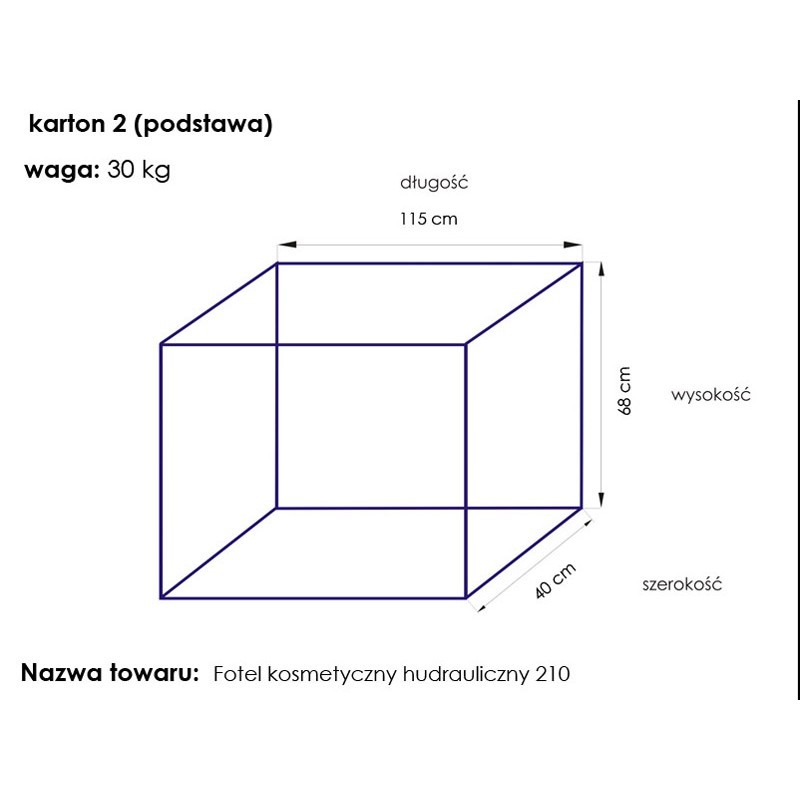 FOTEL KOSMETYCZNY HYD. A 210 BIAŁY -Fotele kosmetyczne- 