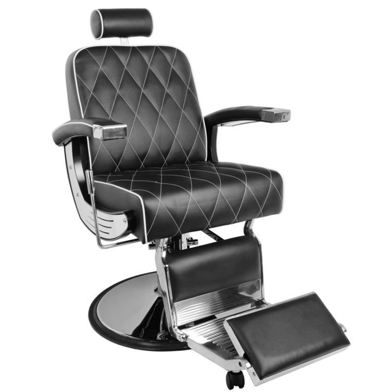 GABBIANO FOTEL BARBERSKI IMPERIAL CZARNY -Fotele barberskie- 