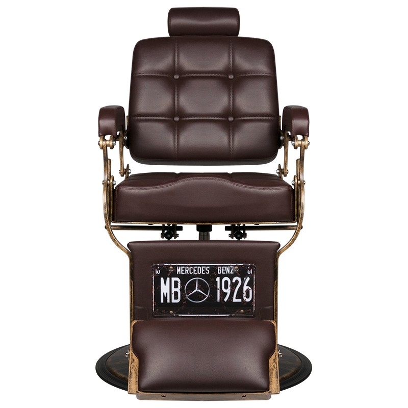 GABBIANO FOTEL BARBERSKI BOSS BRĄZOWY -Fotele barberskie- 