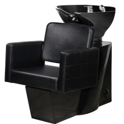 Gabbiano myjnia fryzjerska Ankara czarna/czarna misa -Meble fryzjerskie- 