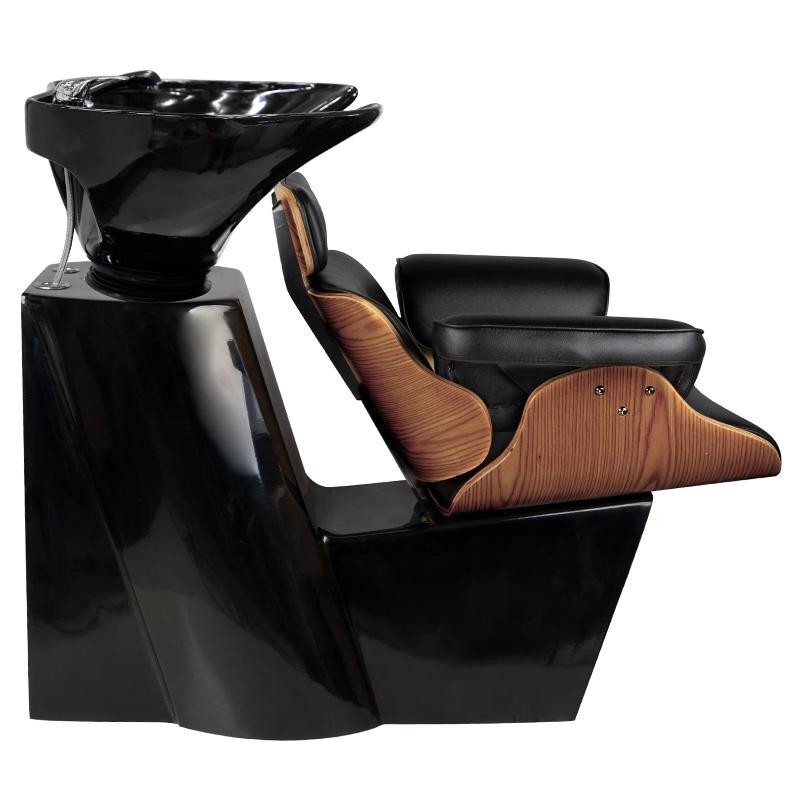 Gabbiano myjnia fryzjerska Florencja orzech czarna -Meble fryzjerskie- 