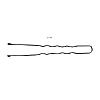 KOKÓWKI FRYZJERSKIE DO WŁOSÓW E-65 300 SZT. 6 CM CZARNE -Akcesoria fryzjerskie- 