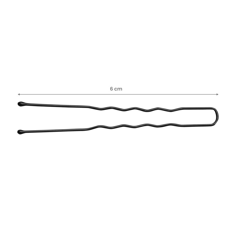 KOKÓWKI FRYZJERSKIE DO WŁOSÓW E-65 300 SZT. 6 CM CZARNE -Akcesoria fryzjerskie- 