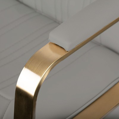 GABBIANO FOTEL FRYZJERSKI ACRI ZŁOTO - BEŻOWY -Fotele fryzjerskie- 