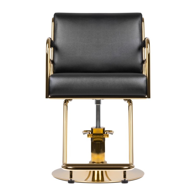 GABBIANO FOTEL FRYZJERSKI PRATO ZŁOTO - CZARNY -Fotele fryzjerskie- 