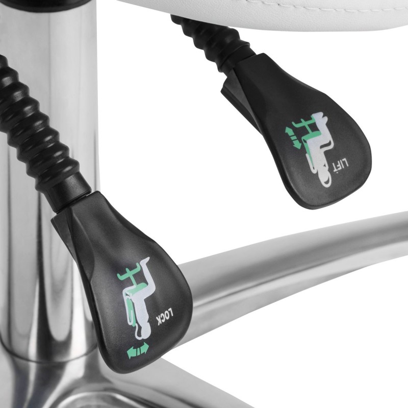 TABORET KOSMETYCZNY 1004 GIOVANNI BIAŁY -Taborety kosmetyczne i hokery- 