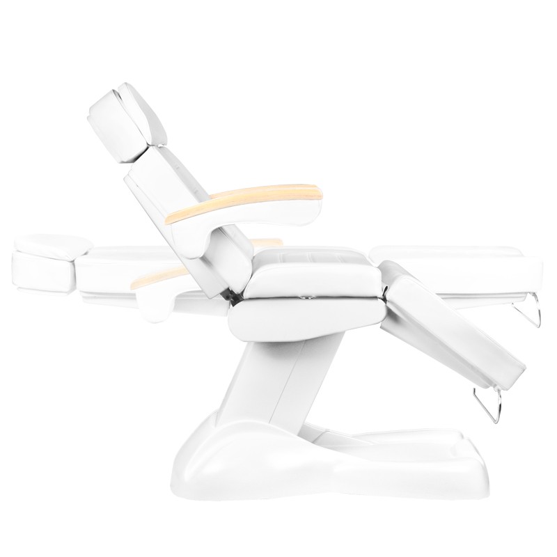 Fotel kosmetyczny elektr. Lux biały podgrzewany -Fotele kosmetyczne- 