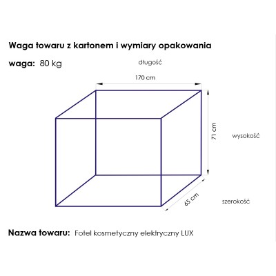 Fotel kosmetyczny elektr. Lux biały podgrzewany -Fotele kosmetyczne- 