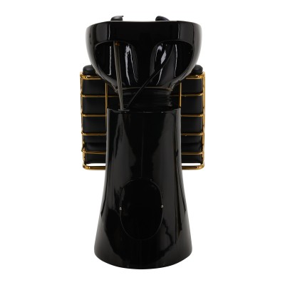 Gabbiano myjnia fryzjerski Prato złoto - czarna -Meble fryzjerskie- 