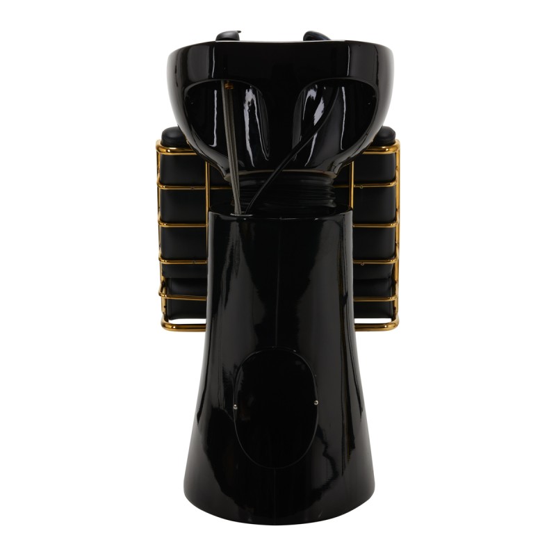 Gabbiano myjnia fryzjerski Prato złoto - czarna -Meble fryzjerskie- 