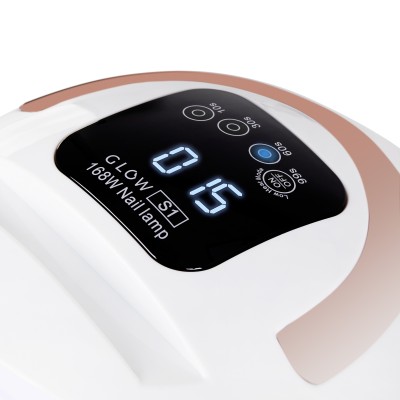 Lampa UV Dual Led Glow S1 168W złota -Lampy UV LED- 