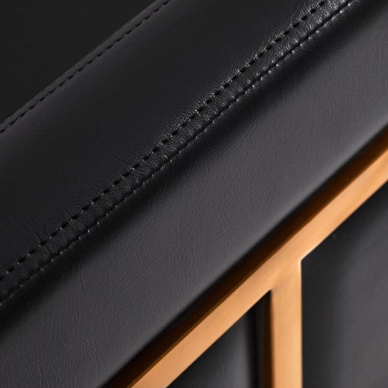 Gabbiano fotel fryzjerski Toledo złoto czarny -Meble fryzjerskie- 