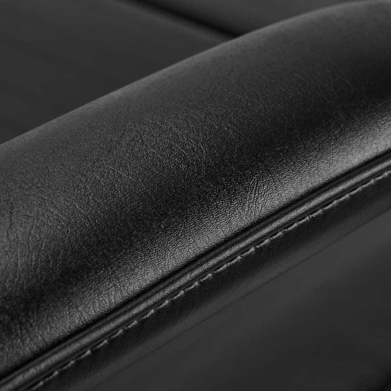 Czarny hydrauliczny fotel Basic 210