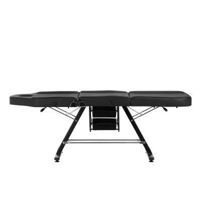 Fotel kosmetyczny Sillon z kuwetami czarny -Fotele kosmetyczne- 