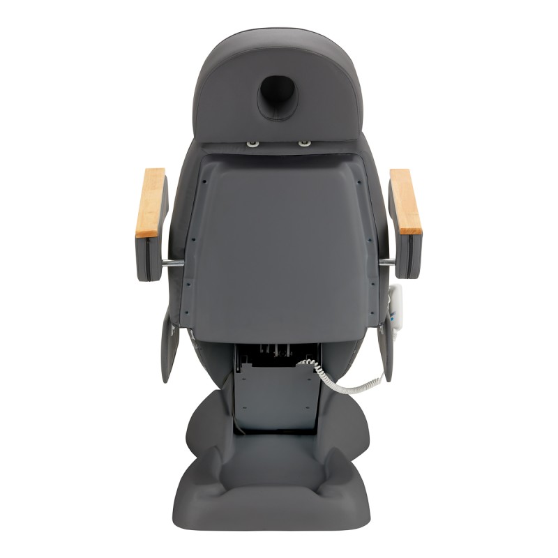 Fotel kosmetyczny elektryczny SILLON Lux 273b 3 silniki szary, szara podstawa -Fotele kosmetyczne- 