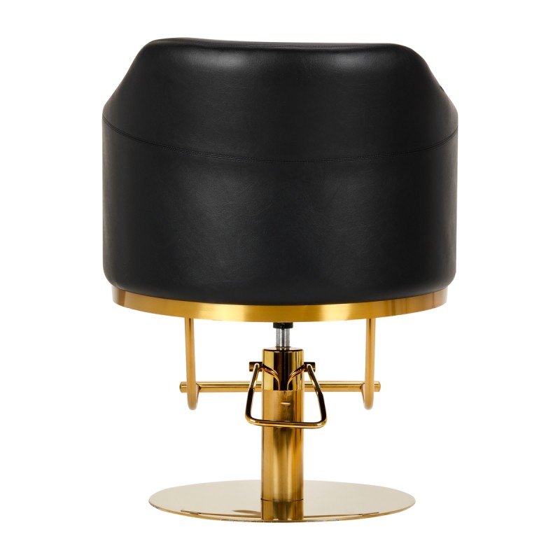 Gabbiano Fotel fryzjerski Burgos złoto czarny -Meble fryzjerskie- 