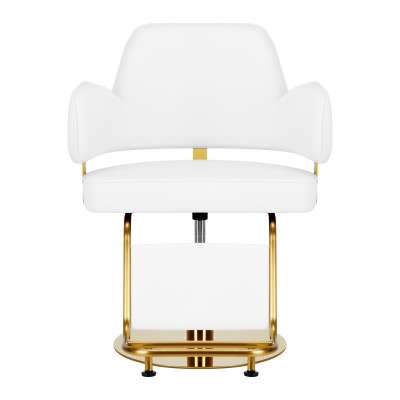 Gabbiano fotel fryzjerski Linz NQ złoto biały -Meble fryzjerskie- 