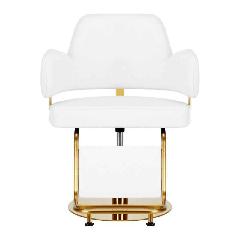 Gabbiano fotel fryzjerski Linz NQ złoto biały -Meble fryzjerskie- 