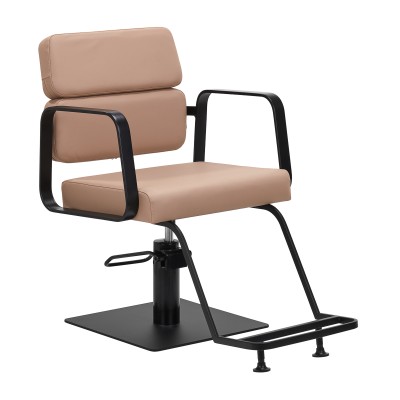 Black beige salon styling chair