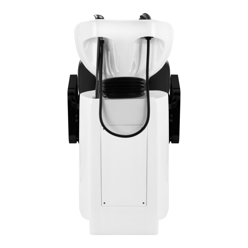 Black reclining salon shampoo chair