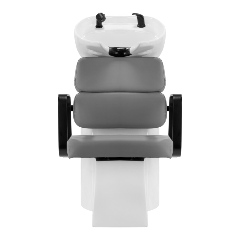 Black-gray salon shampoo basin chair