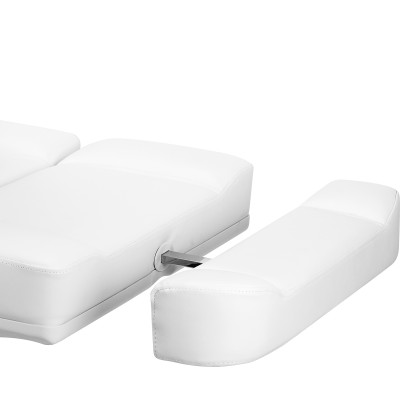 Biały elektryczny fotel do zabiegów kosmetologicznych Zaffiro.