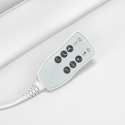 Biały elektryczny fotel do zabiegów kosmetycznych