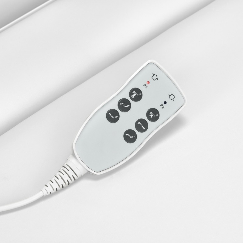 Biały elektryczny fotel do zabiegów kosmetycznych