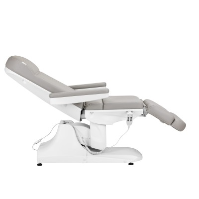 Fotel do zabiegów kosmetycznych elektryczny szary Zaffiro