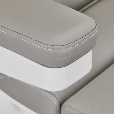 Fotel do zabiegów kosmetycznych elektryczny szary Zaffiro