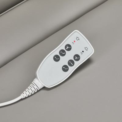 Fotel do zabiegów kosmetycznych elektryczny szary Zaffiro