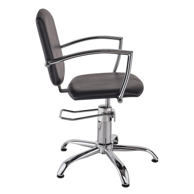 Fotel fryzjerski Pako - czarny - podstawa pięcioramienna -Fotele fryzjerskie Ayala 48h- 